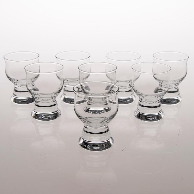 INKERI TOIKKA, A set of 22 drinking glasses from the 'Viapori' series, Nuutajärvi.