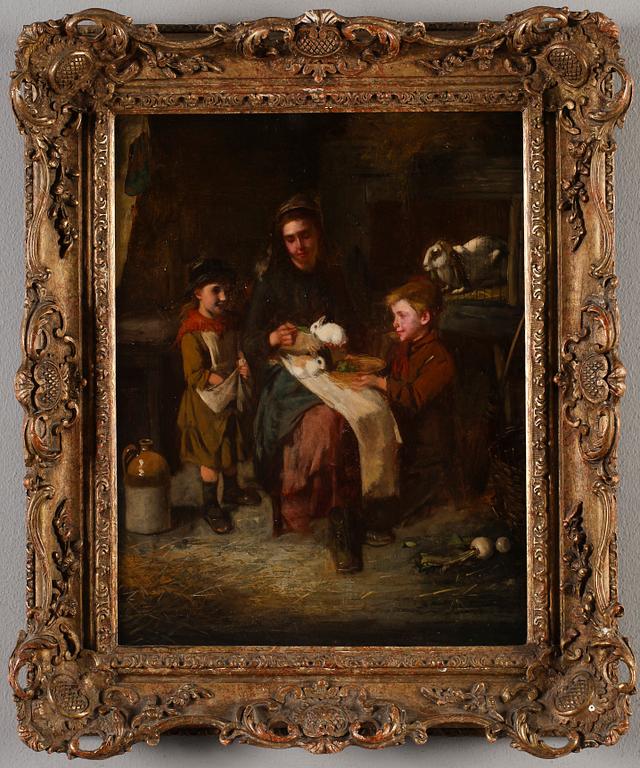 OKÄND KONSTNÄR, olja på duk, England, 1800-tal.