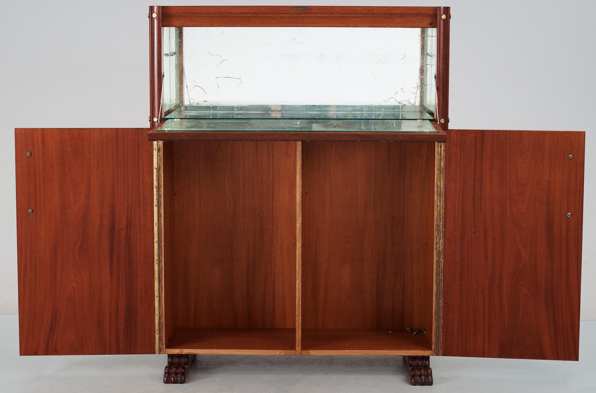 An Otto Schulz mahogany bar cabinet, Boet, Gothenburg 1940's.
