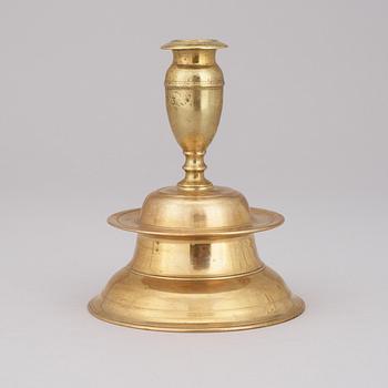 A Swedish Baroque candlestick, circa 1700.