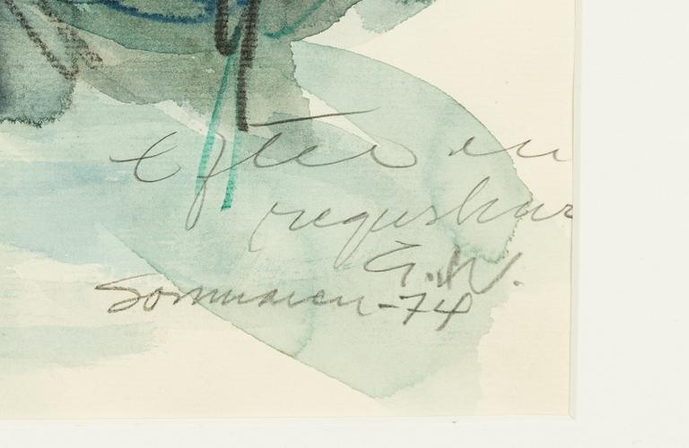 Gösta Werner, "Efter en regnskur".