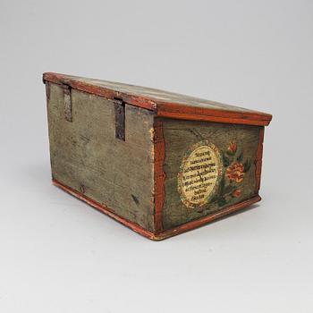 A brides box, dated 1896.