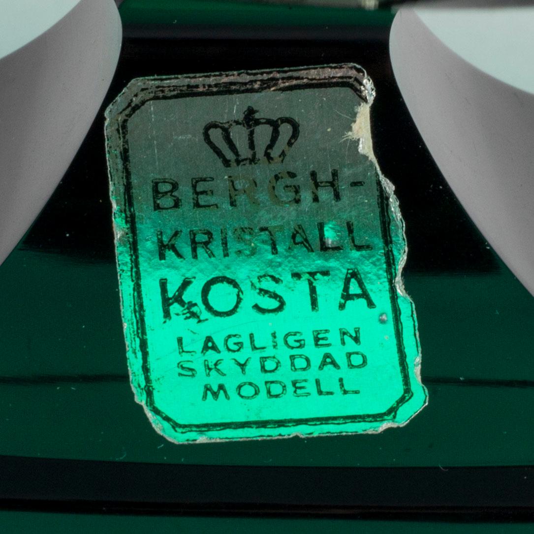 ELIS BERGH, skål på fot, Kosta, 1920-30-tal.