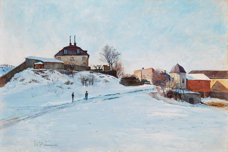 ANTON GENBERG, canvas, signed A. Genberg and dated Stockholm 1892.