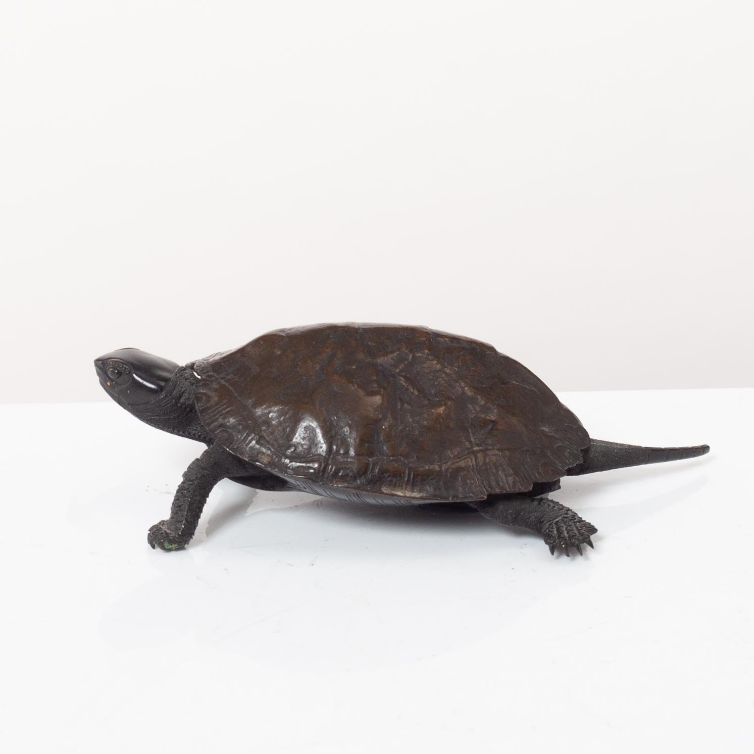 Okimono, figurin, brons, Japan, Meiji (1868-1912).