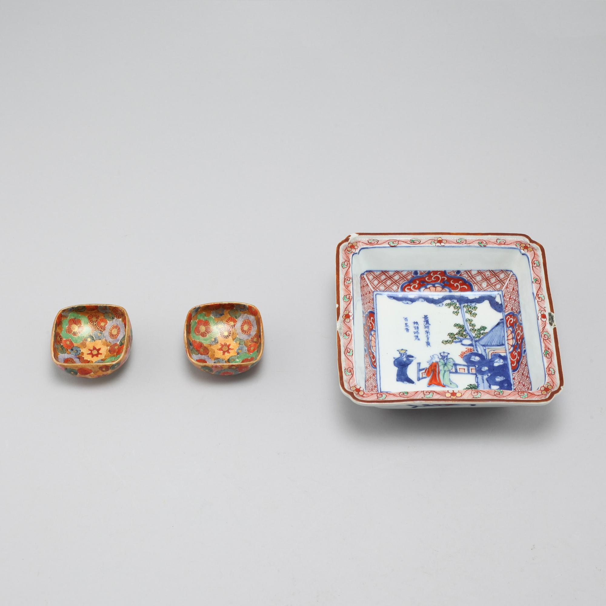 SKÅLAR, 3 st, porslin, Japan, 1900-tal.