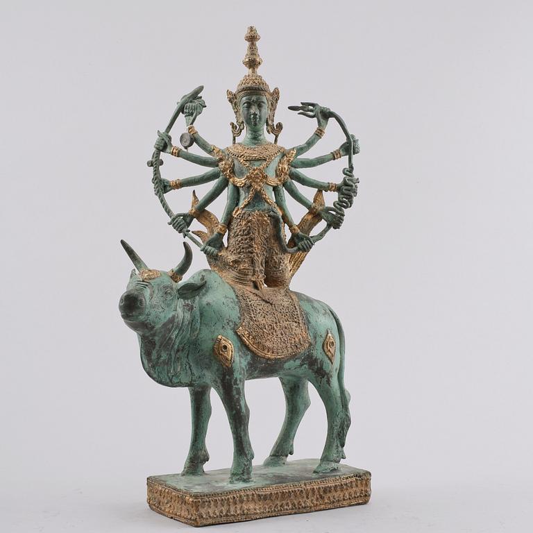 SKULPTUR, brons, orientalisk, 1900-tal.