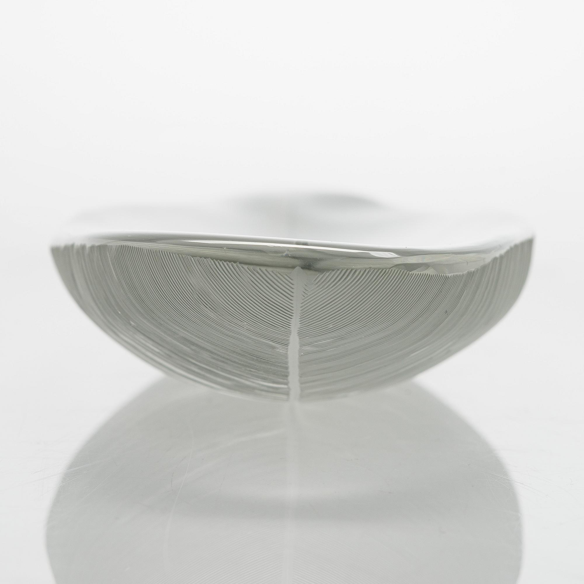 Tapio Wirkkala, a '3869' art object 'Feather' signed Tapio Wirkkala Iittala -55.