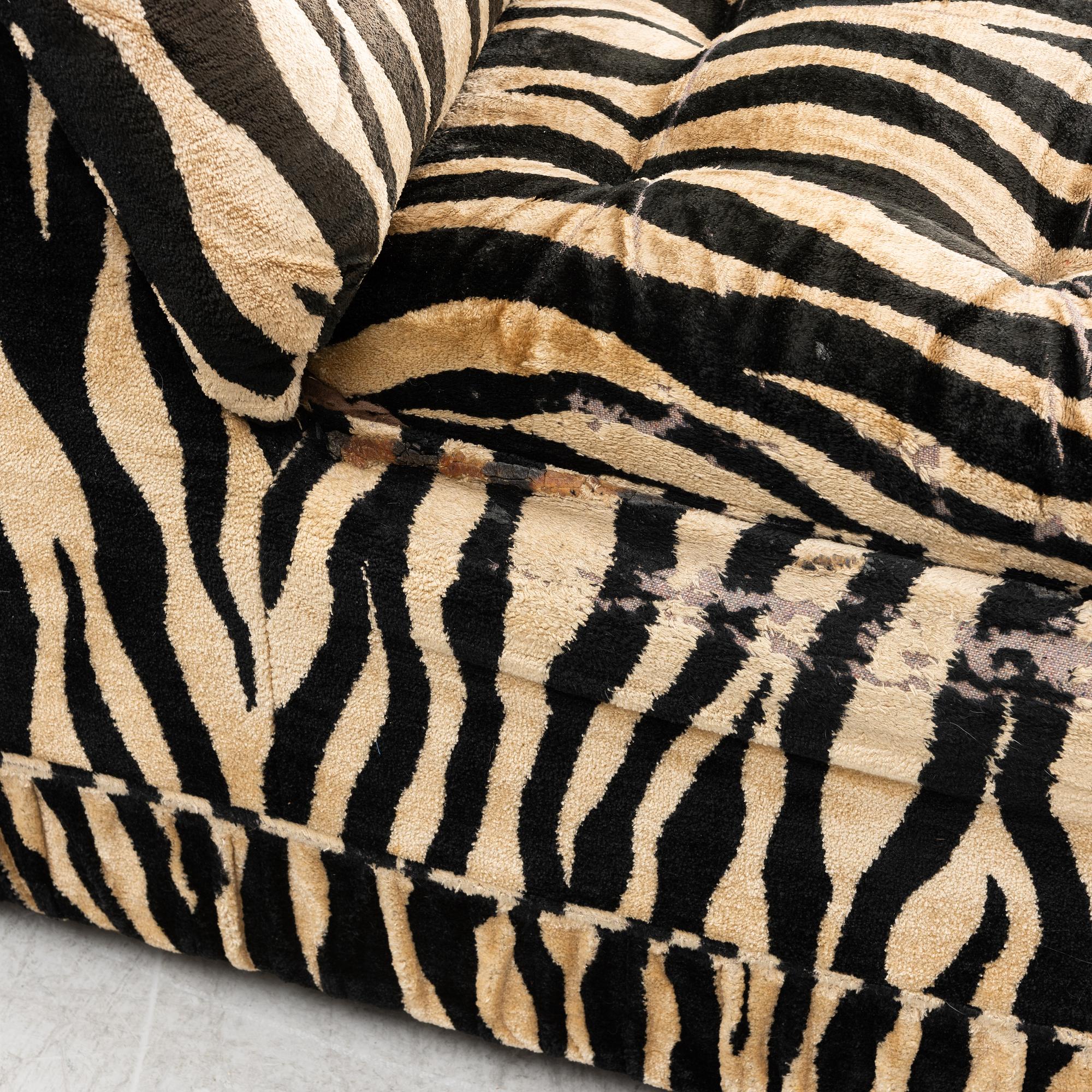 A sofa in 5 modules,  1970s.