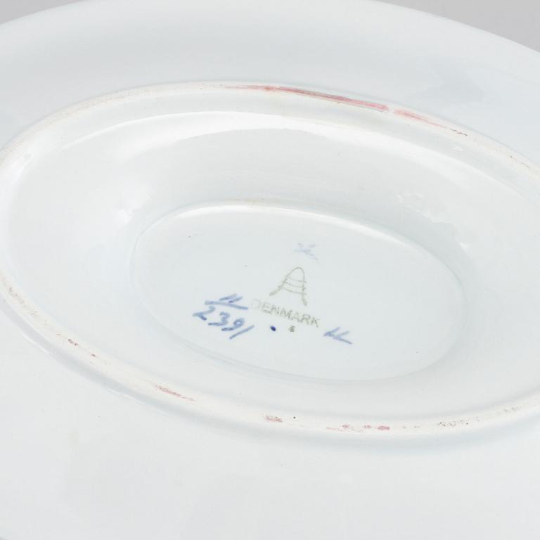 SERVIS, 58 delar, fajans, Aluminia, "Tranquebar", Danmark.