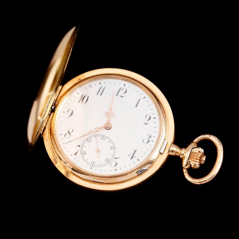 FICKUR, 14 k guld, savonettur, tidigt 1900-tal.