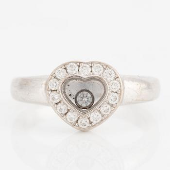 Chopard, ring, "Happy Diamonds" 18K vitguld med briljantslipade diamanter.