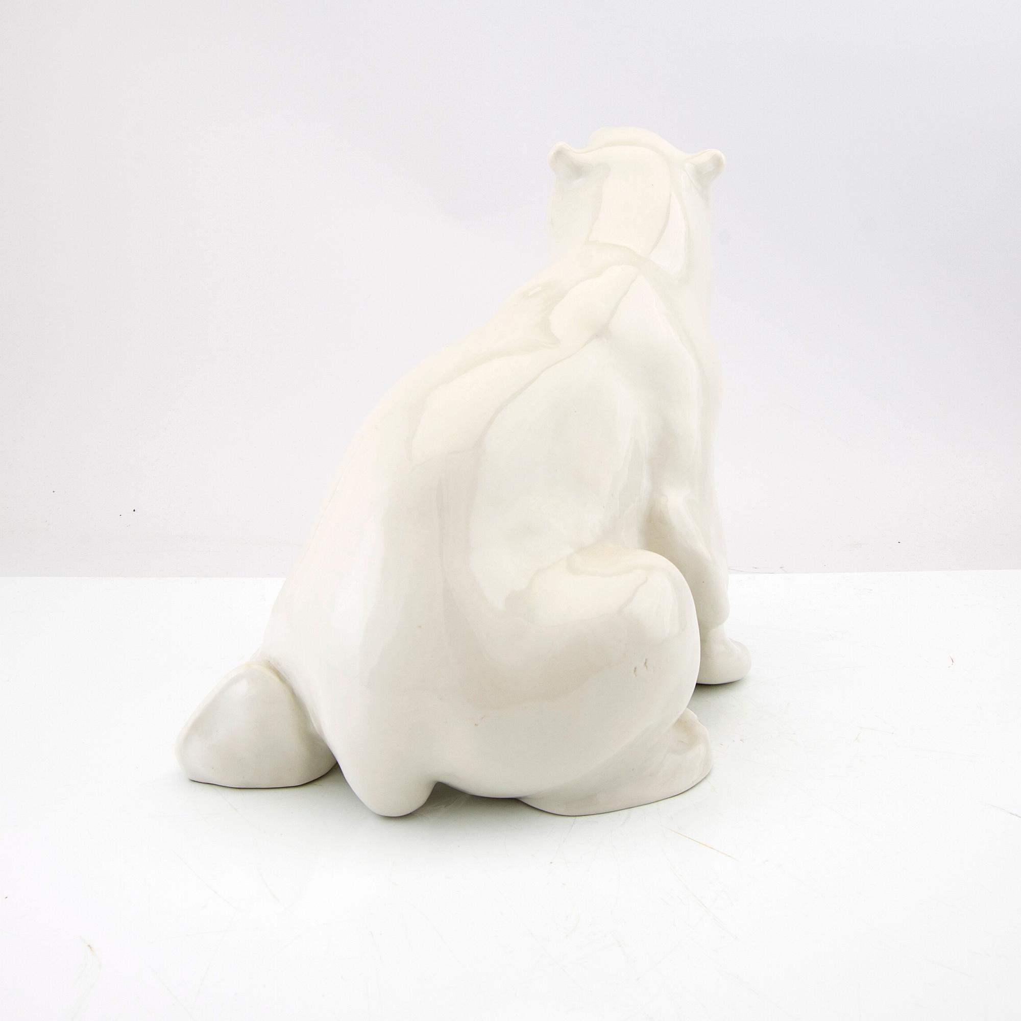 Figurin Lomonosov 1900.talets mitt porslin.