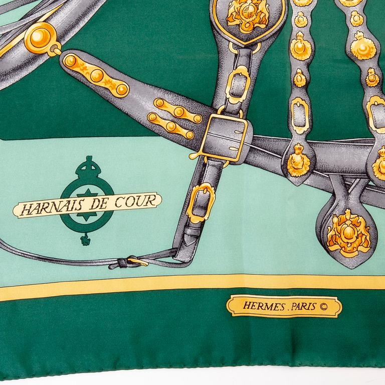 Hermès samt Salvatore  Ferragamo, 2 st scarfsar, 1900-talets andra hälft.