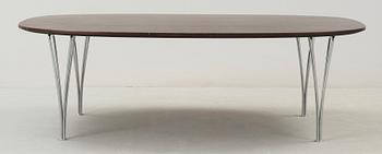 SOFFBORD, "Superellips" Design Bruno Mathsson och Piet Hein för Fritz Hansen. 1900-talets andra hälft.