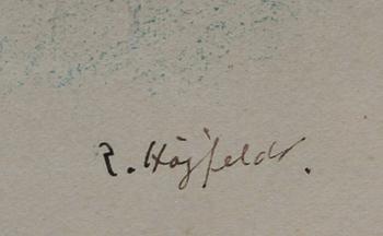 ROBERT HÖGFELDT, blandteknik, sign.