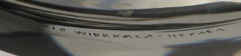 A "Kierre" ("whirl") bowl, model 3276/3876, signed Tapio Wirkkala, Iittala. Mid 1950s.