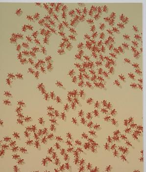 Ed Ruscha, "Red ants", from: "Insects".