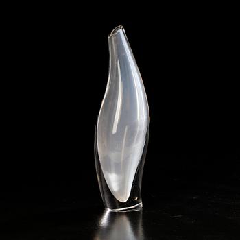 VAS, glas, "Fiskblåsa" signerad Tapio Wirkkala Iittala.