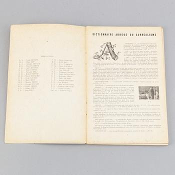 BOOK, "Dictionnaire Abrégé du Surréalisme", 1938.