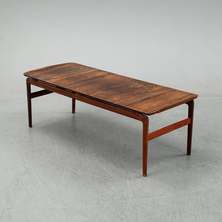 A rosewood coffee table by Peter Hvidt & Orla Molgaard Nielsen, France & son, Denmark, 1960's.