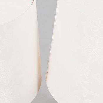 A pair of Danish brass table lamps, later part of the 20th century.