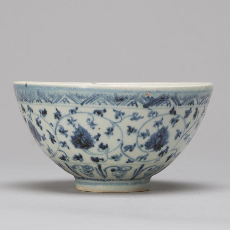 A group of Thai blue and white ceramics, 17/18th Century.