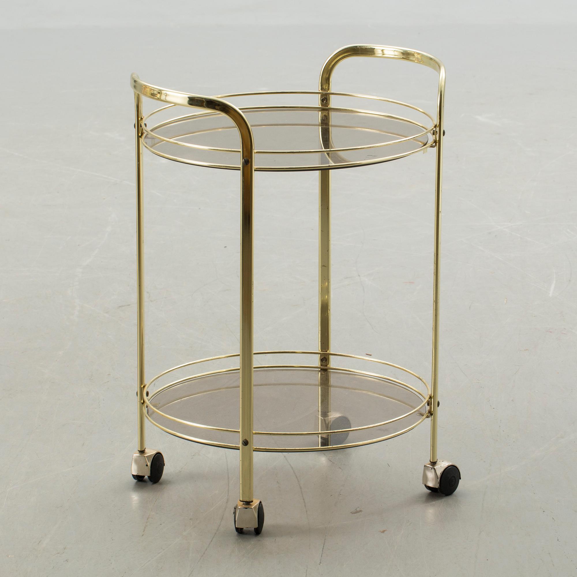 SERVERINGSVAGN, mässing, 1900-talets andra hälft.