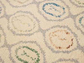 CARPET. "Lökar". Knotted pile. 324 x 185,5 cm. Signed and dated IH 53 at the back.