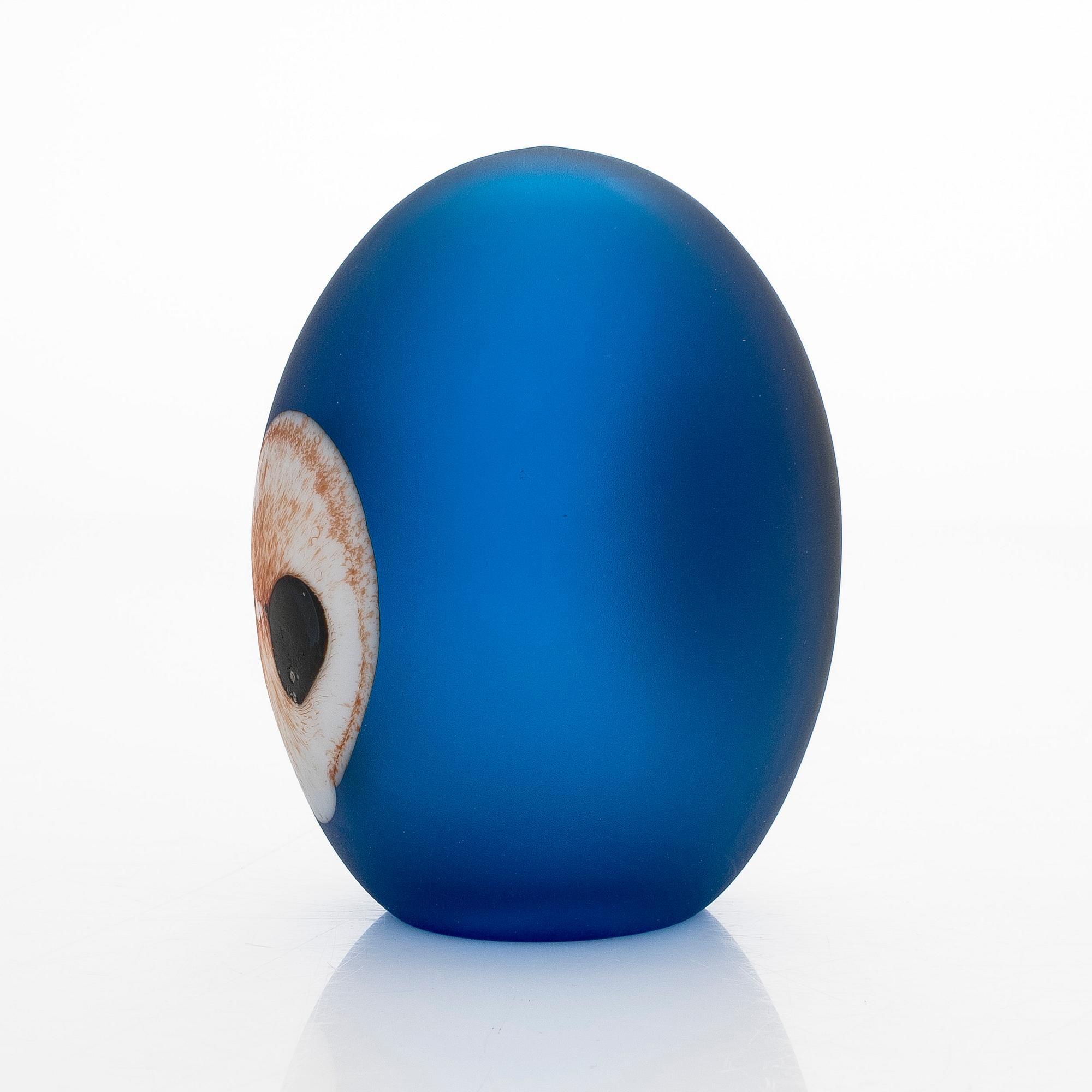 Oiva Toikka, A glas bird 'Turkey fowl' and glass egg 'Turkey Fowl Egg', second quality, signed O. T. II Nuutajärvi.