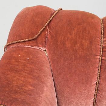 IVAR KREUGERS SOFFA OCH FÅTÖLJ, 1920-tal.