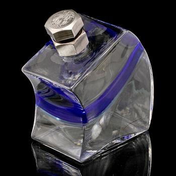SKULPTUR, glas, Kjell Engman, Kosta Boda, sent 1900-tal.
