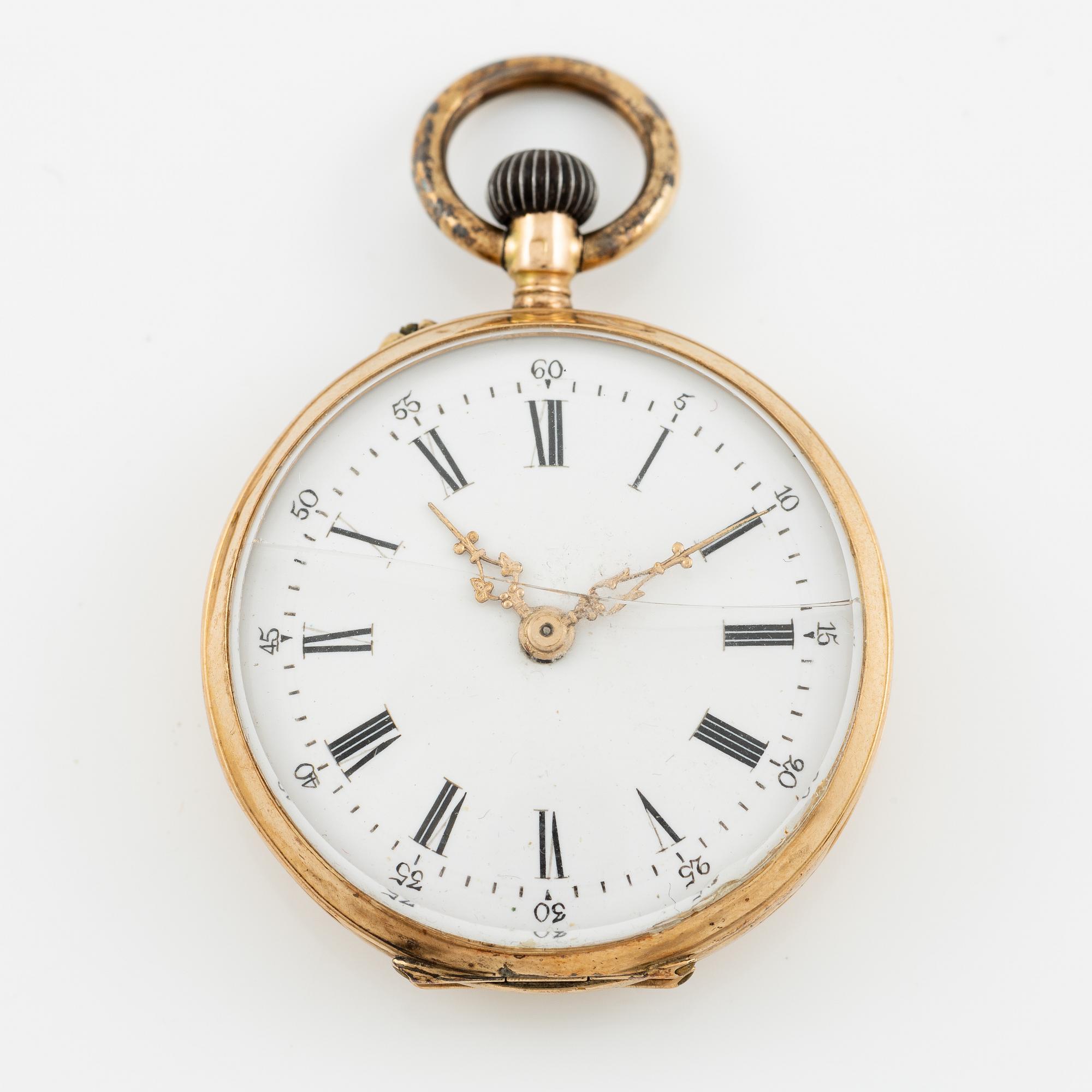 Ladie's watch, pocket watch, 29 mm.
