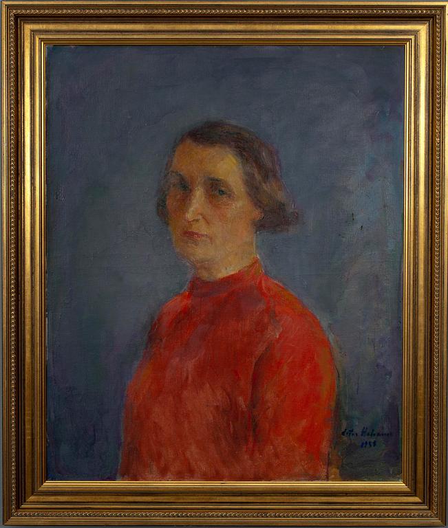 ESTER HELENIUS, olja på duk, sign. och dat. 1955.