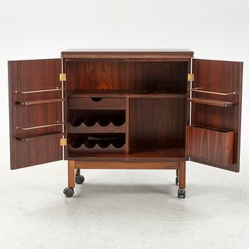 Torbjørn Afdal, a 'Times' rosewood veneered bar cabinet, Bruksbo, Norway, mid 20th century.