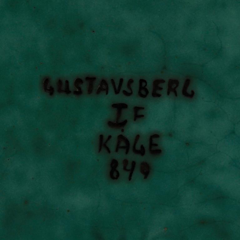 ASK, stengods, "Argenta", Wilhelm Kåge, Gustavsberg, sign.