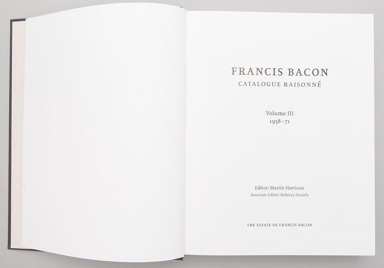 A book series five volumes " "Francis Bacon, Catalogue Raisonné".