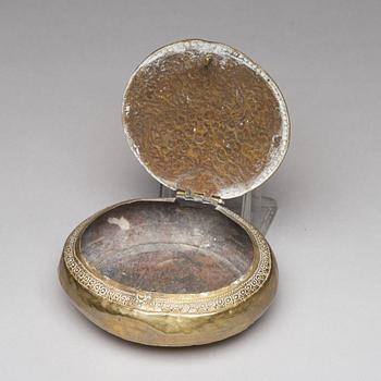 Two Tibetan travel shrines and a box with cover, 19th Century or later.