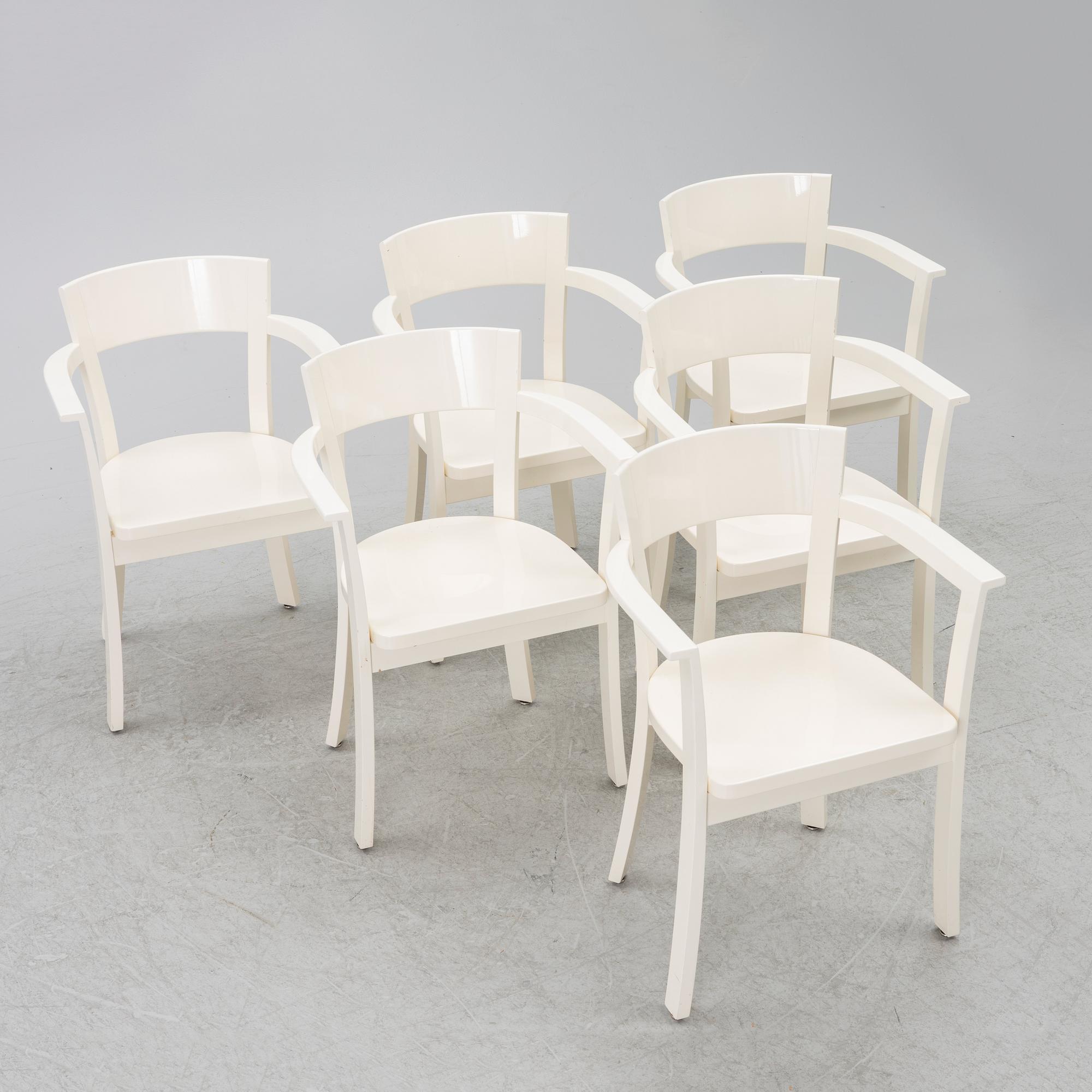 Åke Axelsson, stolar, 6 st, Gärsnäs, 1992.
