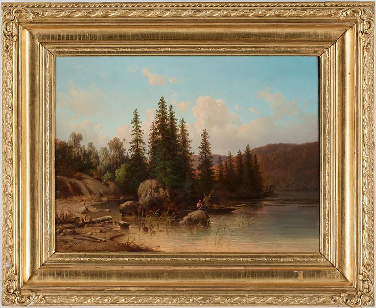 JOSEPH MAGNUS STÄCK,  olja på duk. Signerad och daterad 1863.