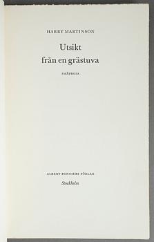 HARRY MARTINSON, 11 vol, bla Aniara, Stockholm 1956.