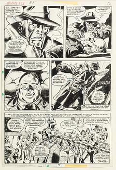 Marvel, "Human Fly", orginalteckningar, 1978.