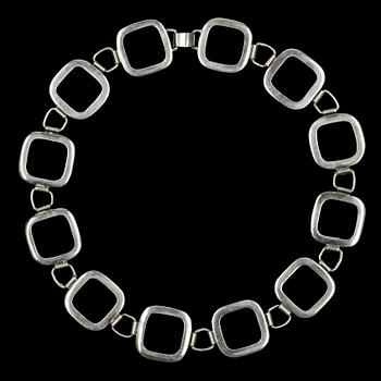 COLLIER, silver, Högberg & Co, Göteborg, 1963. Ca 100 gr.