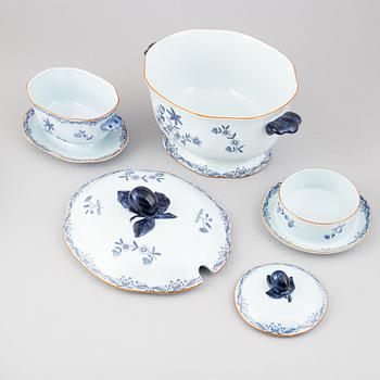 A 40 piece porcelain coffee and dinner service, 'East indies', Rörstrand, Sweden.