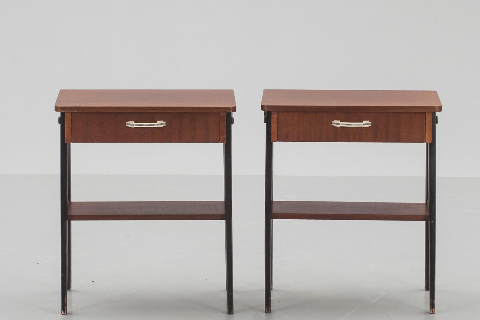 SÄNGBORD, ett par, 1950/60-tal.