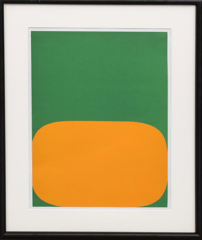 ELLSWORTH KELLY, färglitografi, ur Derrière le Miroir nr 149 1964.