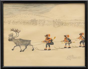 Nils Nilsson Skum, In the mountains.