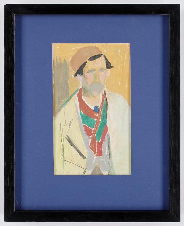 NALLE WERNER, Pastell, signerad och daterad -57.