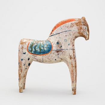 A painted folk art dala horse second half of the 19th century.