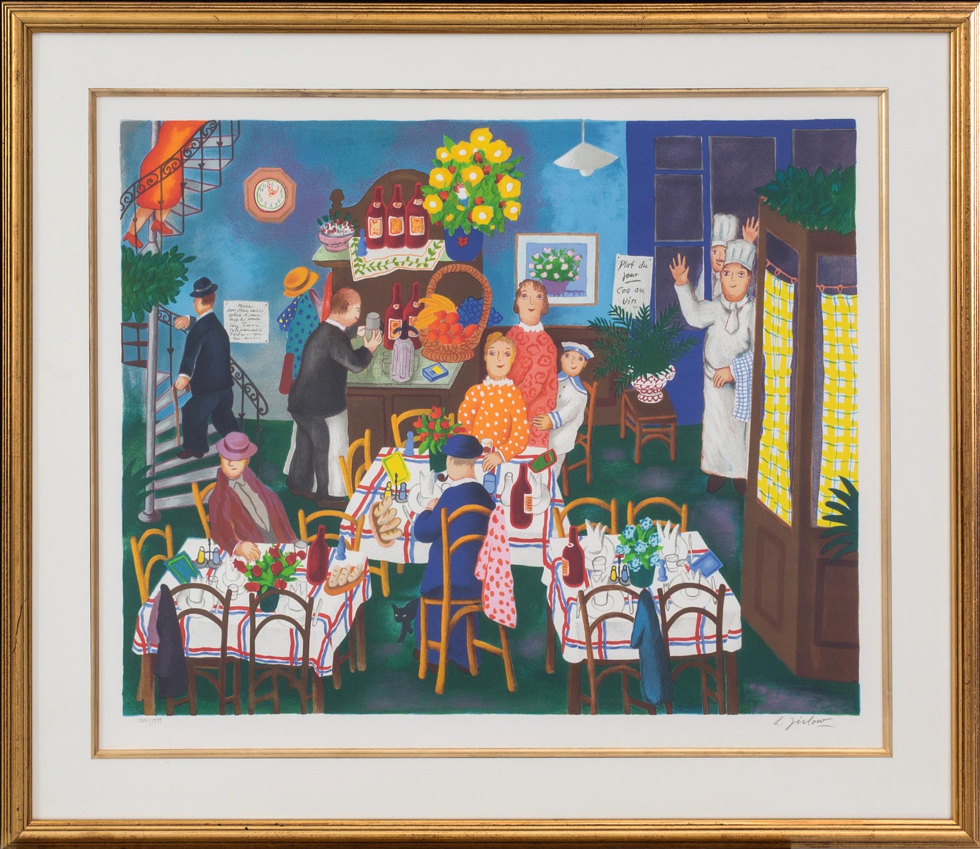 LENNART JIRLOW, colour lithograph, 1802/1999 and signed.
